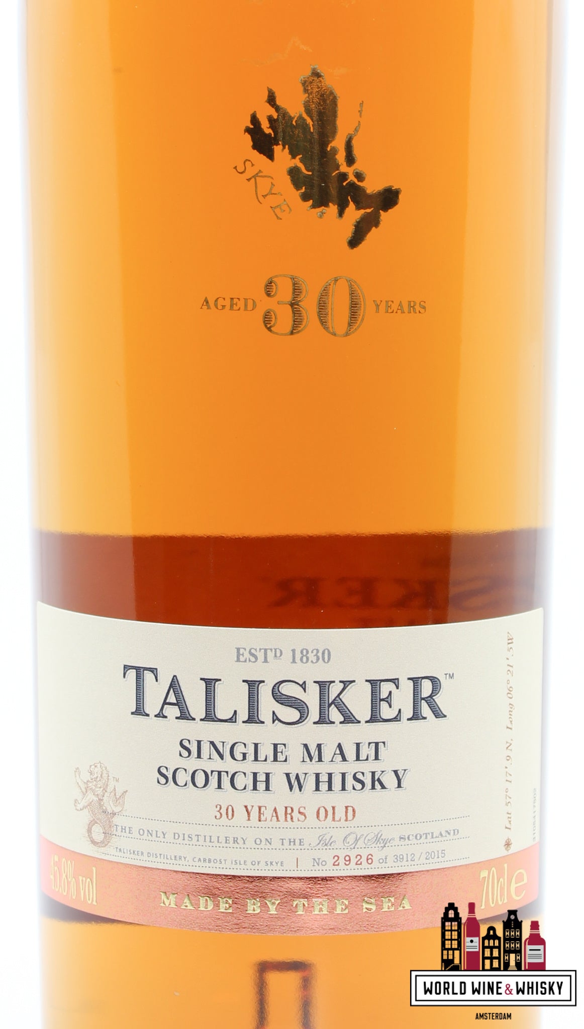 Talisker 30 Years Old 2015 45.8% (1 of 3912) - WORLD WINE WHISKY 