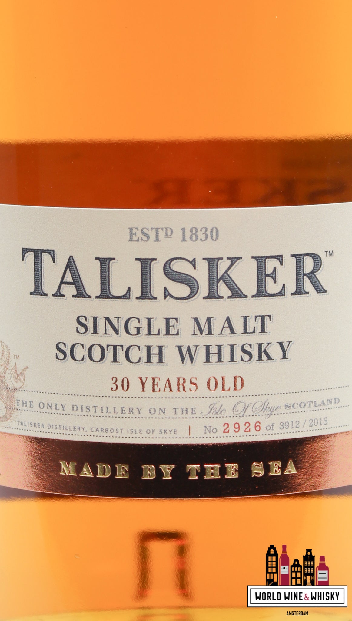 Talisker 30 Years Old 2015 45.8% (1 of 3912) - WORLD WINE WHISKY 