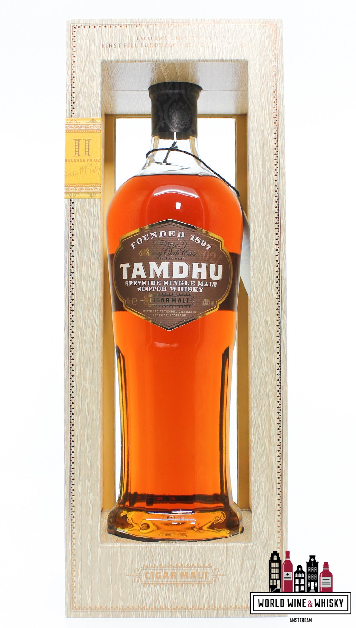 Tamdhu 2022 - Cigar Malt - Release No. 2 - Limited Release 53.8% (1 of 6000) - WORLD WINE WHISKY 