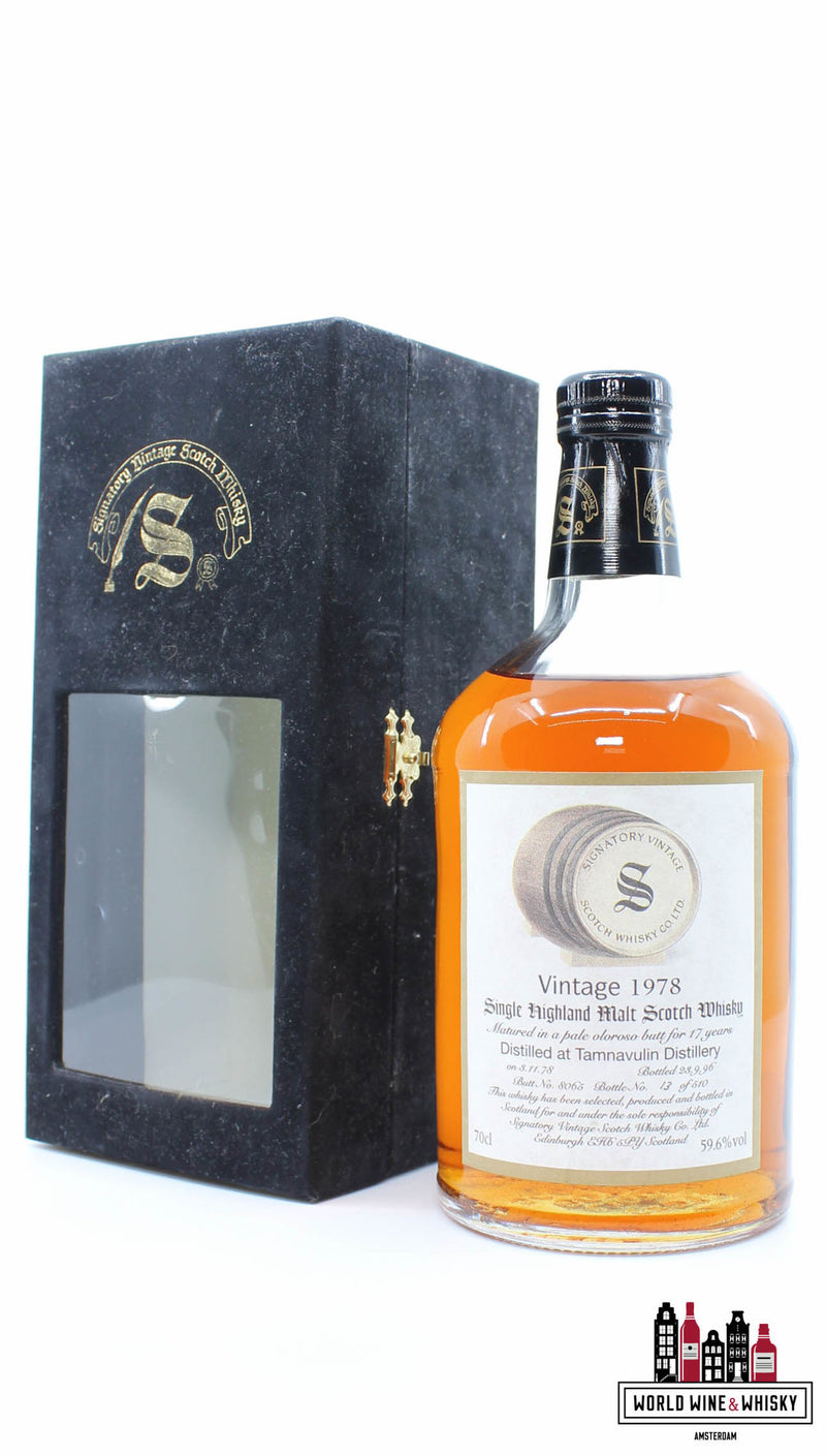 Tamnavulin 17 Years Old 1978 1996 - Cask 8065 - Vintage Collection - Signatory Vintage 59.6% (1 of 510) - WORLD WINE WHISKY 
