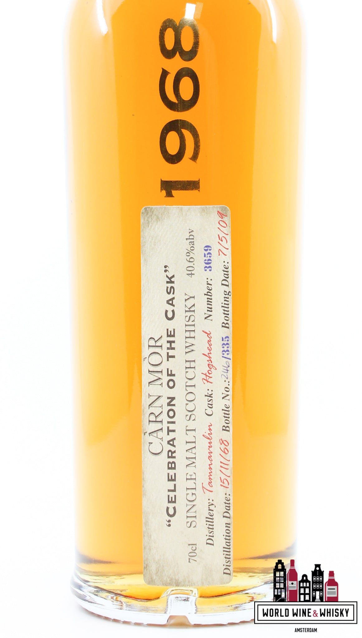 Tamnavulin 40 Years Old 1968 2009 - Càrn Mòr Celebration of the Cask - Morrison and MacKay - Cask 3659 40.6% (1 of 335) - WORLD WINE WHISKY 