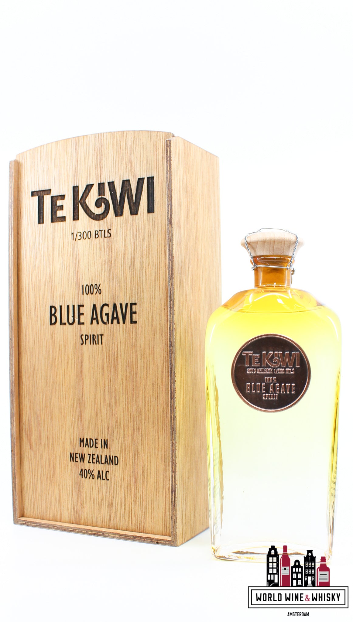 Te Kiwi 2019 - 100% Blue Agave Tequilana Spirit (TeKiwi) 40% (1 of 300) - WORLD WINE WHISKY 