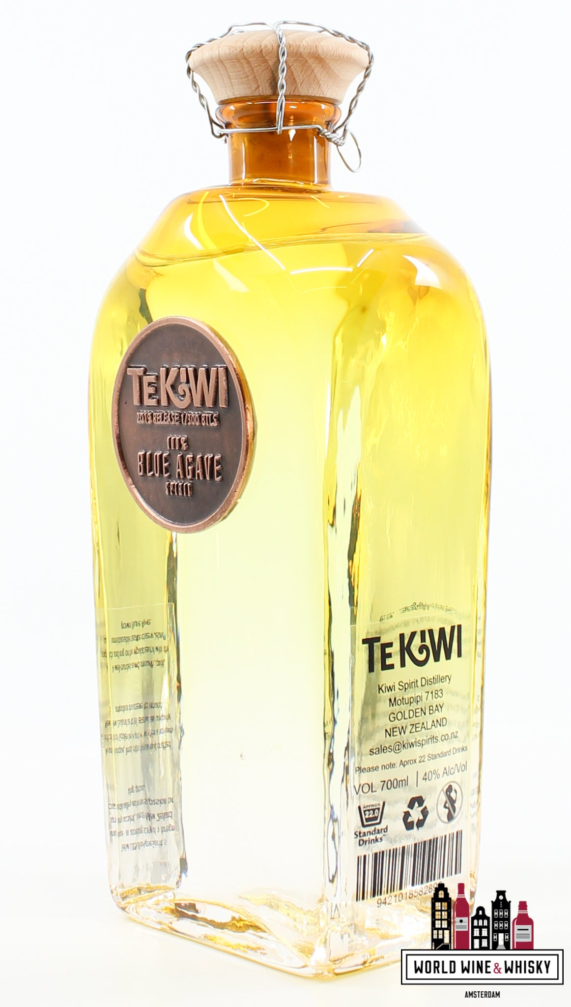 Te Kiwi 2019 - 100% Blue Agave Tequilana Spirit (TeKiwi) 40% (1 of 300) - WORLD WINE WHISKY 
