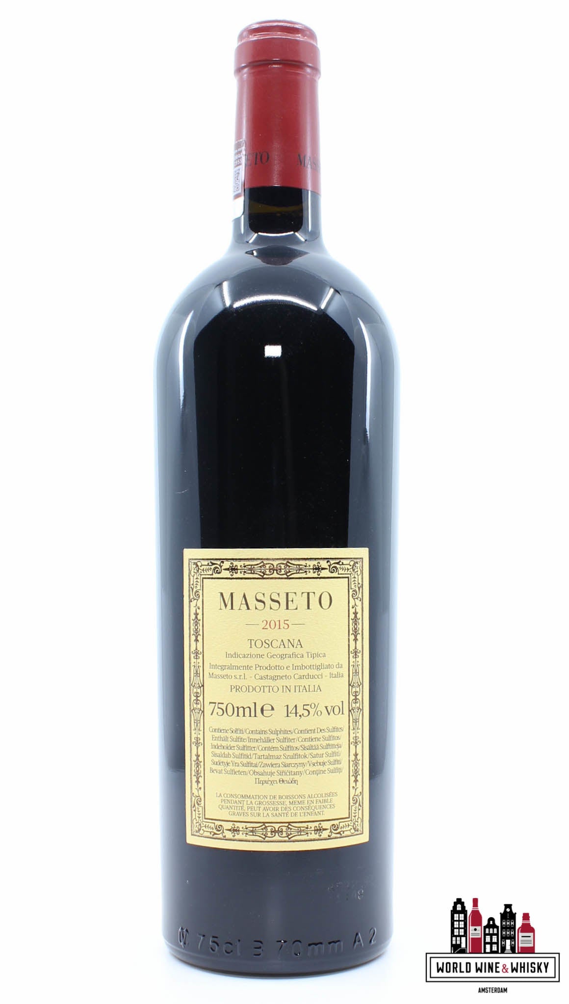Tenuta dell Ornellaia Masseto 2015 (3-bottles OWC) - 100 Parker Points - WORLD WINE WHISKY 