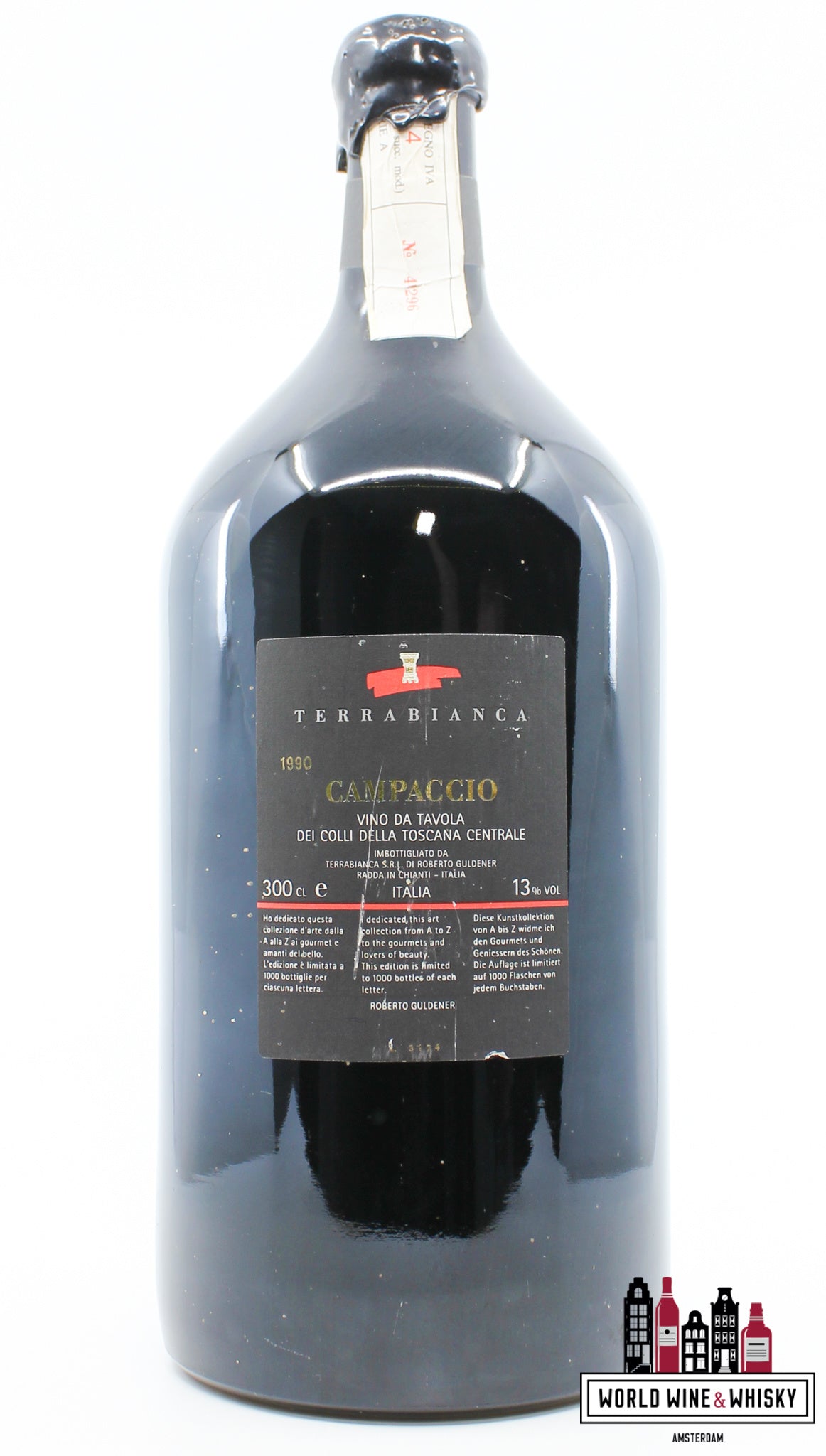 Terrabianca Campaccio 1990 - Toscana 13% 3000ml (Double Magnum) - WORLD WINE WHISKY 