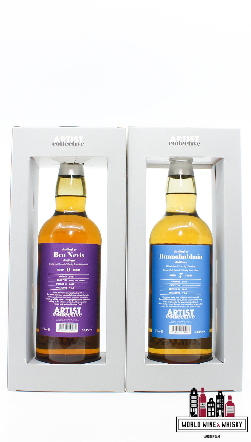 The Artist Collective #5 - La Maison du Whisky - full set of 6 bottles - WORLD WINE WHISKY 