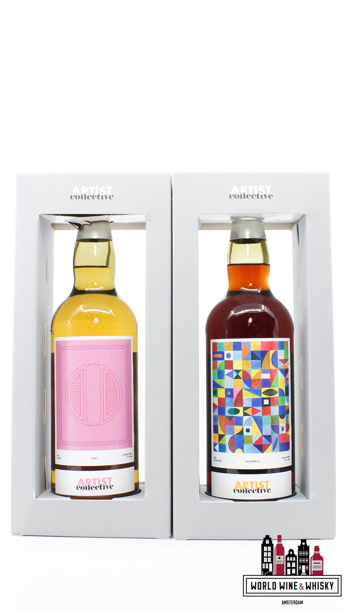 The Artist Collective #5 - La Maison du Whisky - full set of 6 bottles - WORLD WINE WHISKY 