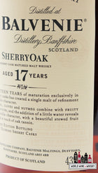 The Balvenie 17 Years Old 2007 - SherryOak - Fist Edition Release - Warehouse 21 43% - WORLD WINE WHISKY 