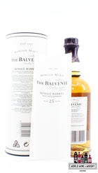 The Balvenie 25 Years Old 1974 2000 - Single Barrel Hand Bottled - Cask 15209 46.9% - WORLD WINE WHISKY 