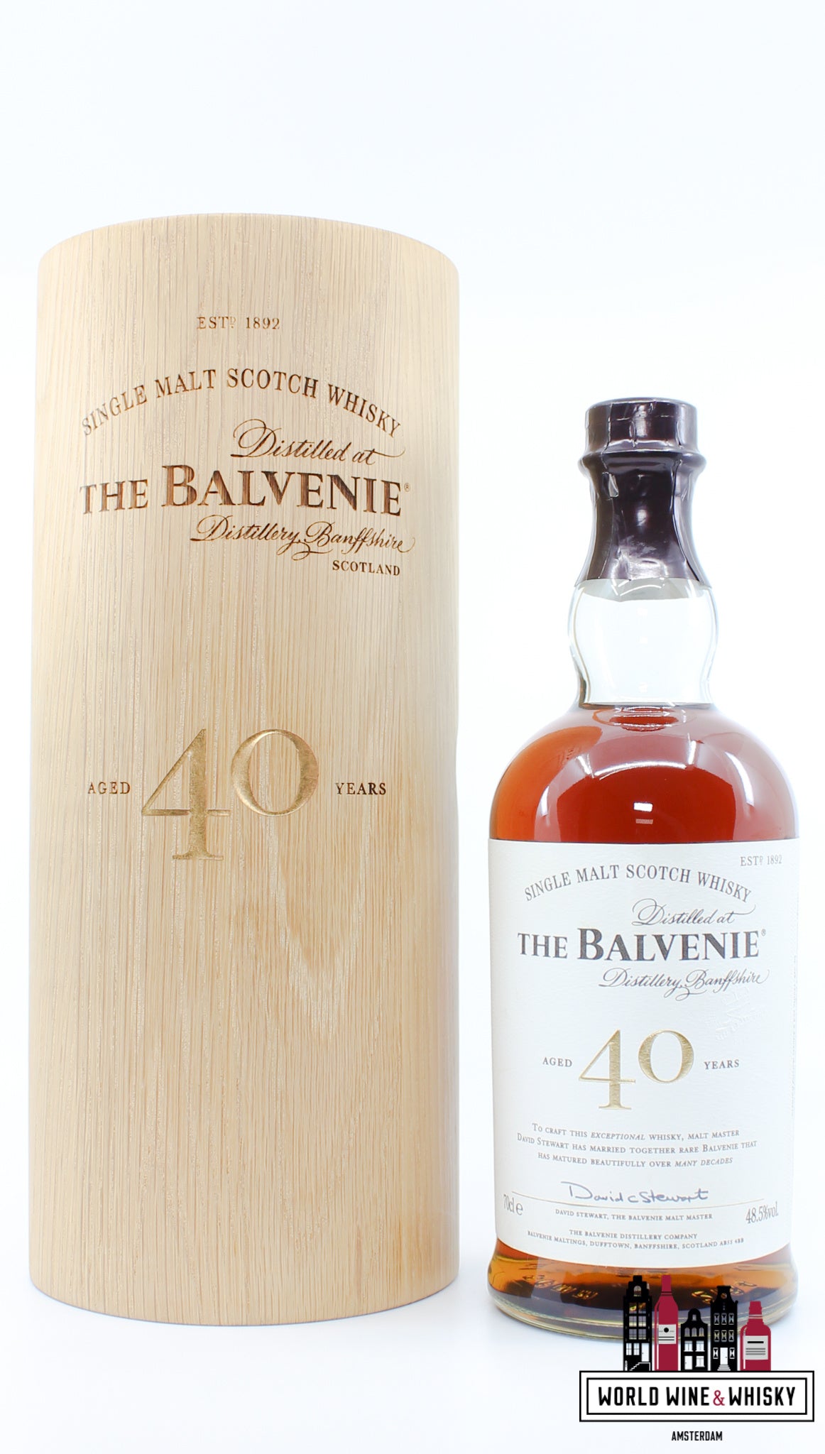 The Balvenie 40 Years Old - Batch 7 48.5% (full set) - WORLD WINE WHISKY 