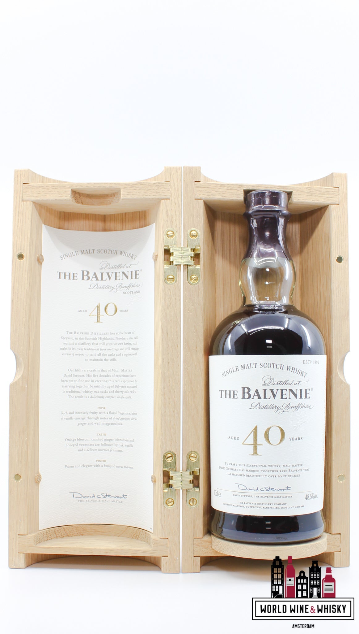 The Balvenie 40 Years Old - Batch 7 48.5% (full set) - WORLD WINE WHISKY 