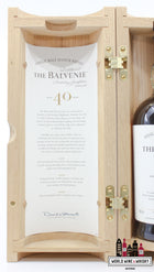 The Balvenie 40 Years Old - Batch 7 48.5% (full set) - WORLD WINE WHISKY 