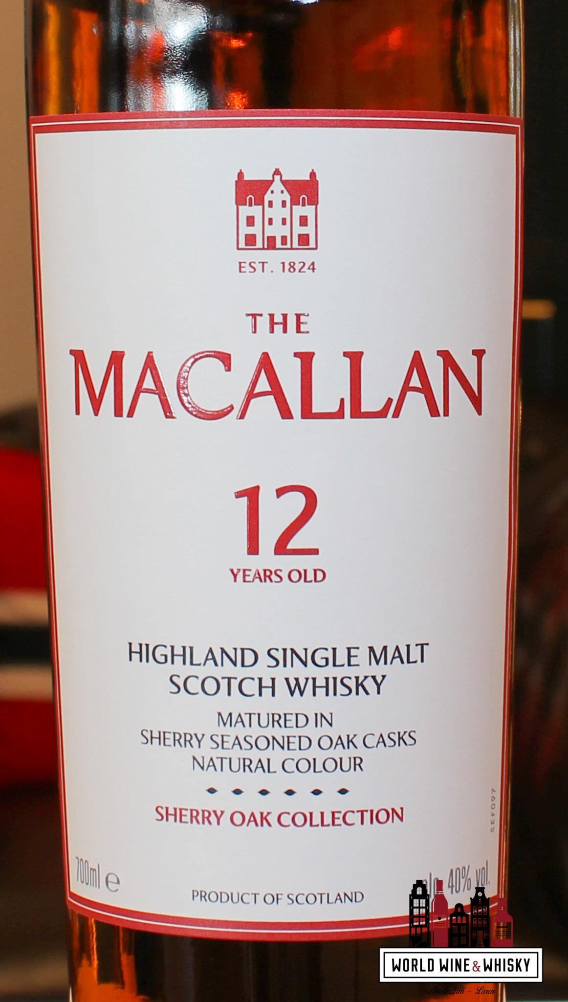 The Macallan 12 Years Old - Sherry Oak Collection - Annual 2025 Release 40% - WORLD WINE WHISKY 
