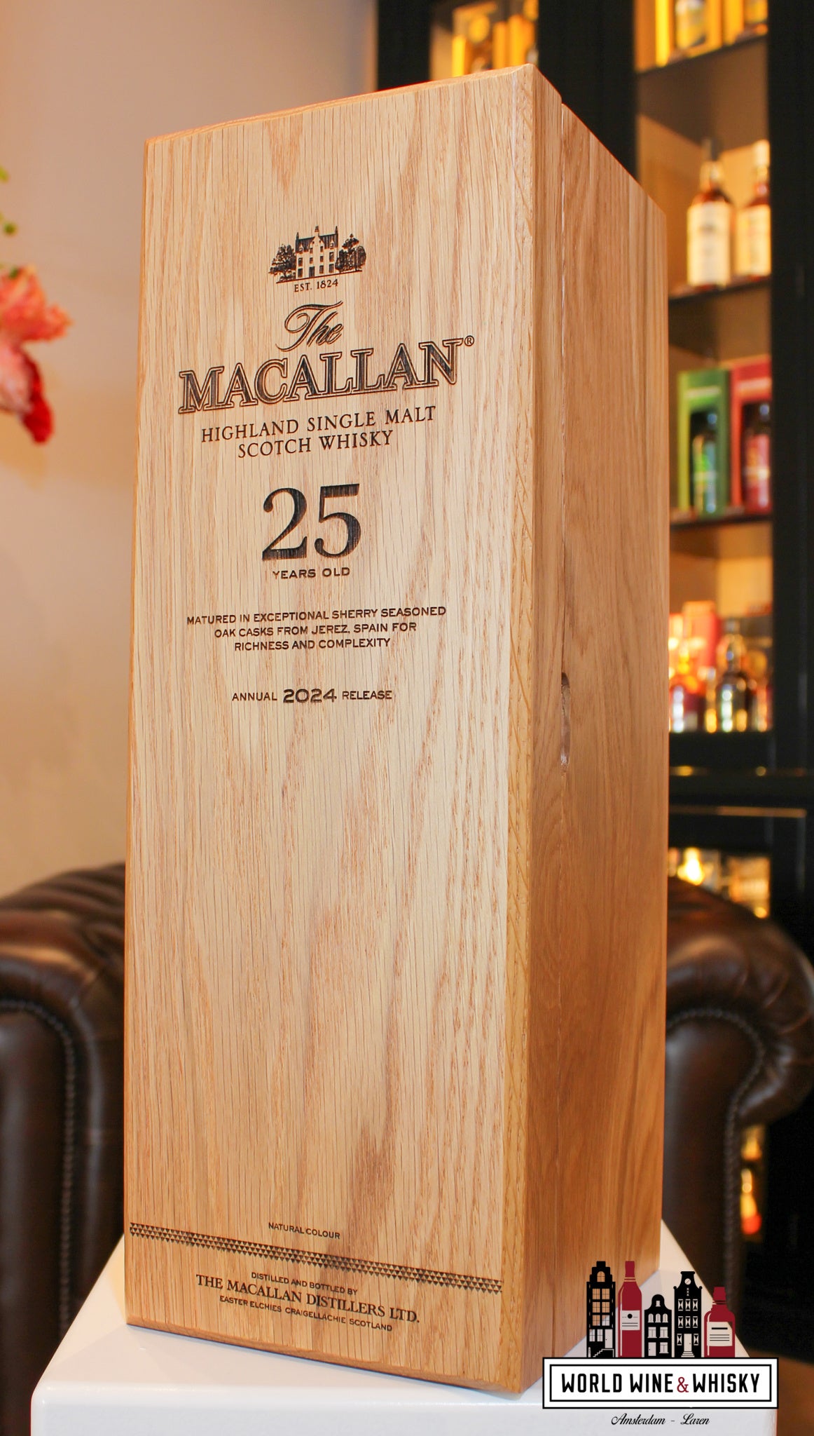 The Macallan 25 Years Old - Sherry Oak Casks - Annual 2024 Release 43% - WORLD WINE WHISKY 