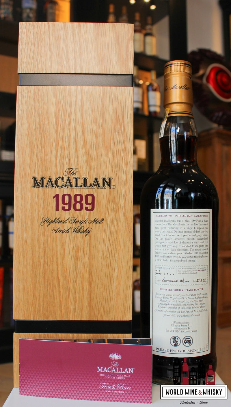 The Macallan 32 Years Old 1989 2022 - Fine & Rare 51.2% (1 of 664) - WORLD WINE WHISKY 