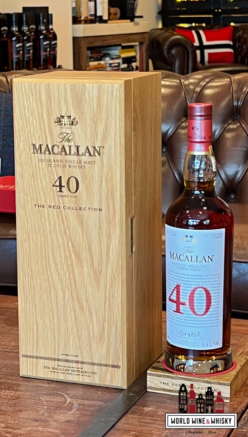 The Macallan 40 Years Old 2025 - The Red Collection 44.2% - WORLD WINE WHISKY 