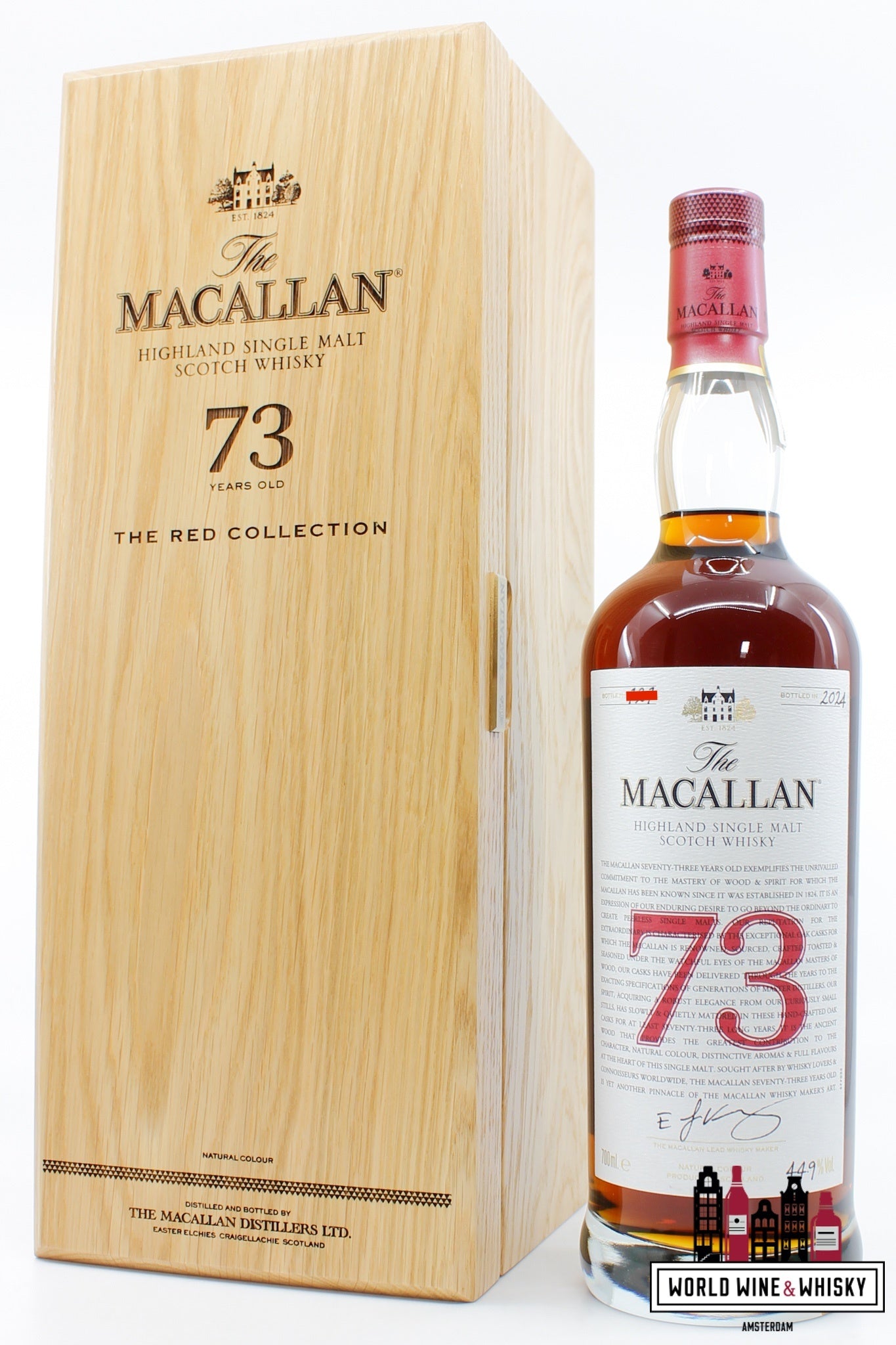 The Macallan 73 Years Old 2024 - The Red Collection 44.9% - WORLD WINE WHISKY 