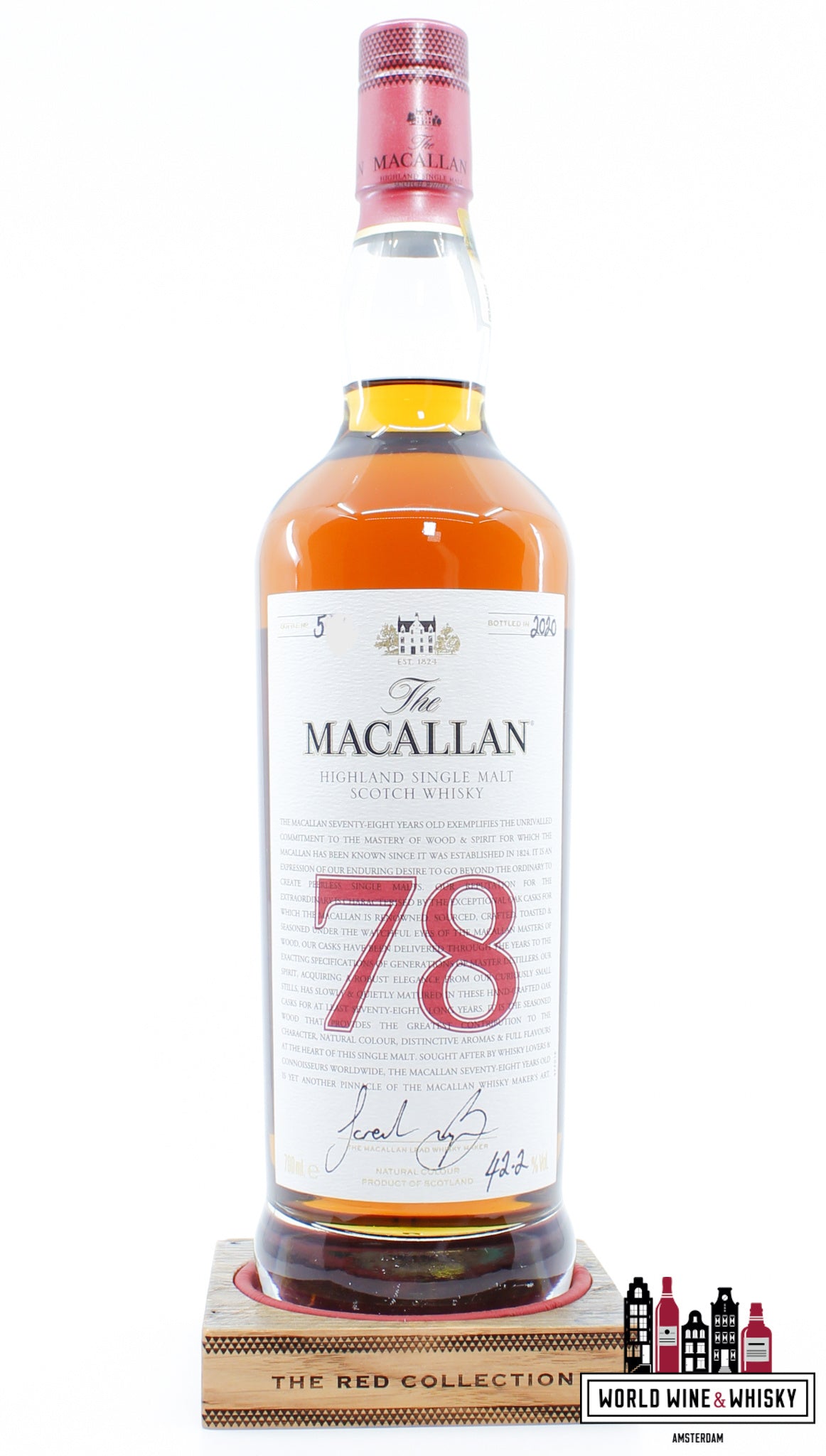 The Macallan 78 Years Old 2020 - The Red Collection 42.2% - WORLD WINE WHISKY 