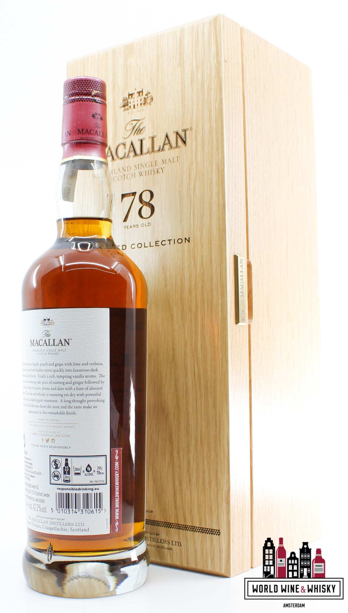 The Macallan 78 Years Old 2020 - The Red Collection 42.2% - WORLD WINE WHISKY 