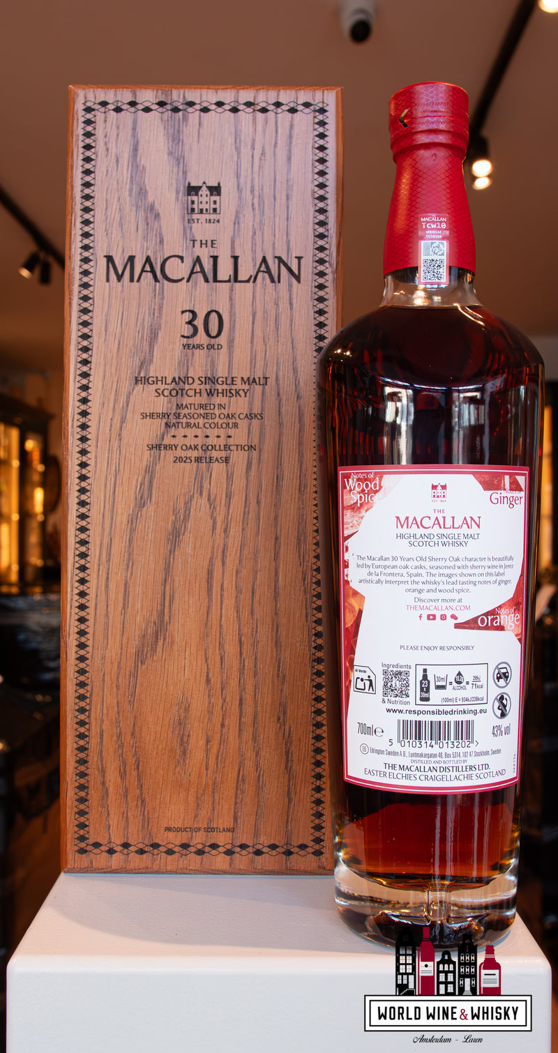 The Macallan 30 Years Old - Sherry Oak Collection - 2025 Release 43% 2 