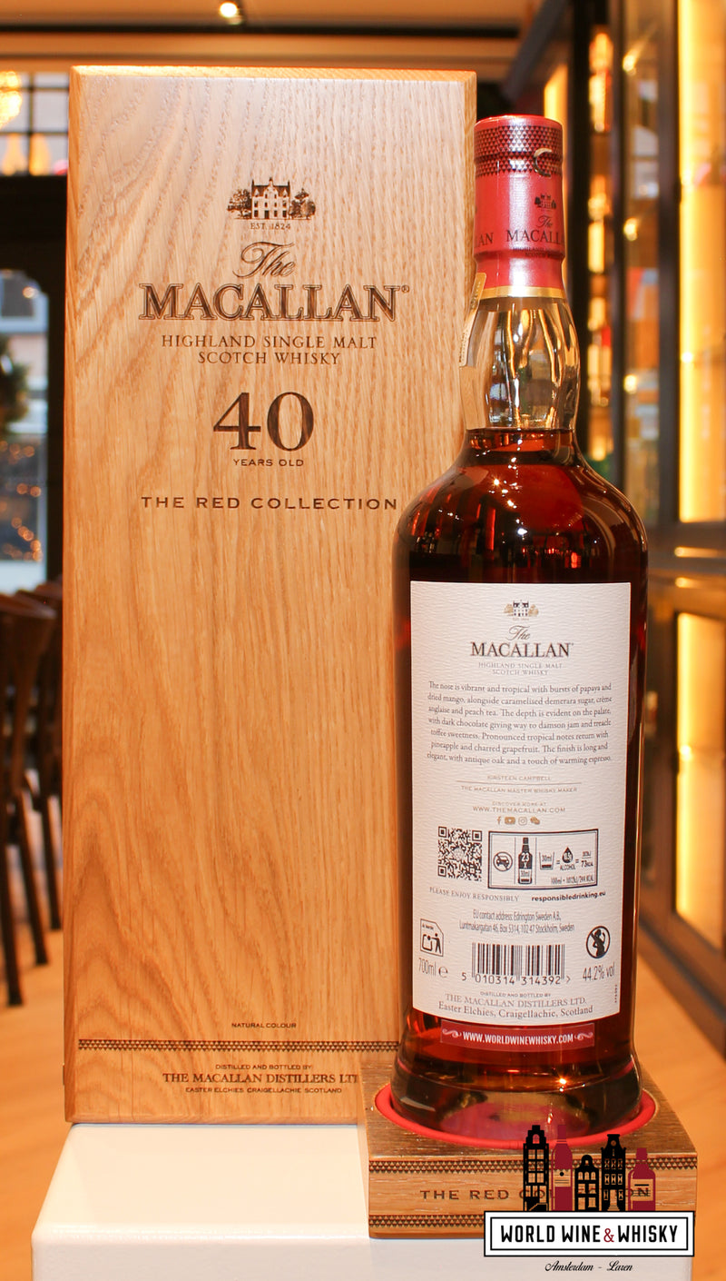 The Macallan 40 Years Old 2025 - The Red Collection 44.2% 2