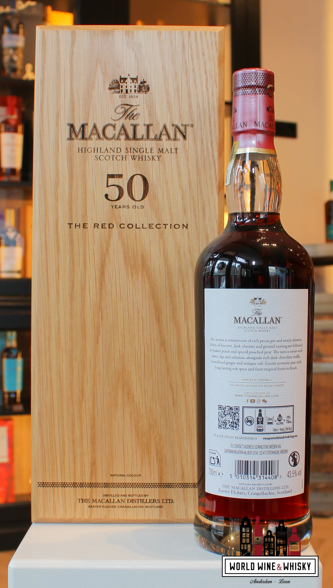 The Macallan 50 Years Old 2025 - The Red Collection 43.5% Wine Wine Whisky