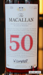 The Macallan 50 Years Old 2025 - The Red Collection 43.5% Wine Wine Whisky