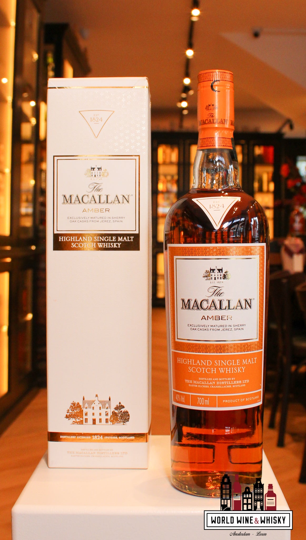 【終売品】The Macallan Amber 700ml 2本セット The Macallan Amber Whisky - 1824 Series Single Malt | WORLD WINE