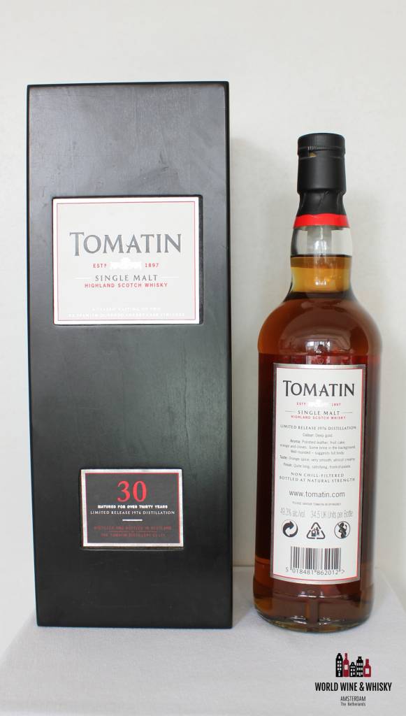 Tomatin 30 Years Old 1976 2007 49.3% - WORLD WINE WHISKY 