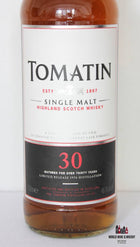 Tomatin 30 Years Old 1976 2007 49.3% - WORLD WINE WHISKY 