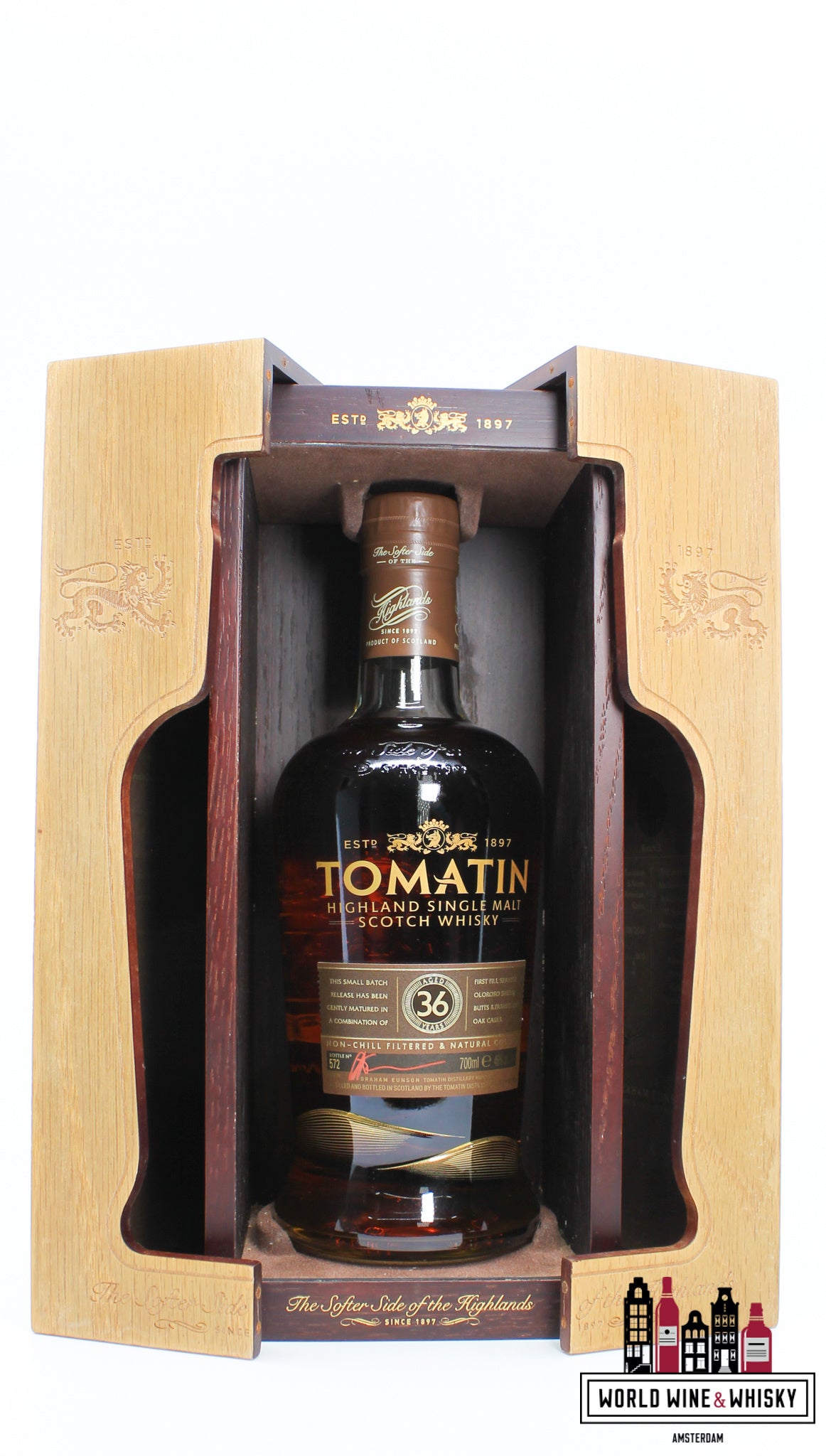 Tomatin 36 Years Old 2016 - Small Batch Release - Batch 3 46% (1 of 800) - WORLD WINE WHISKY 