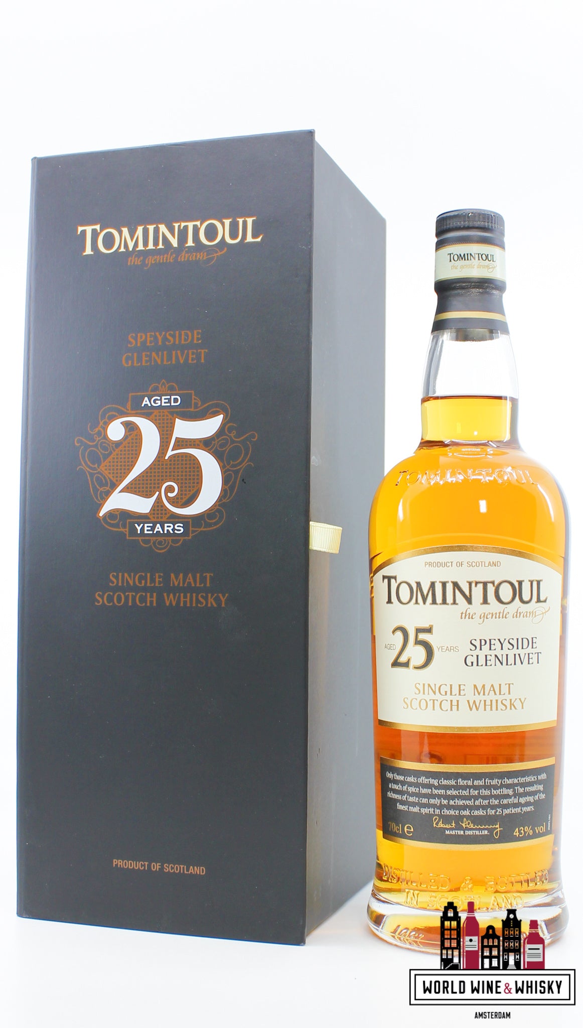 Tomintoul 25 Years Old 2015 - Speyside Glenlivet - The gentle dram 43% - WORLD WINE WHISKY 