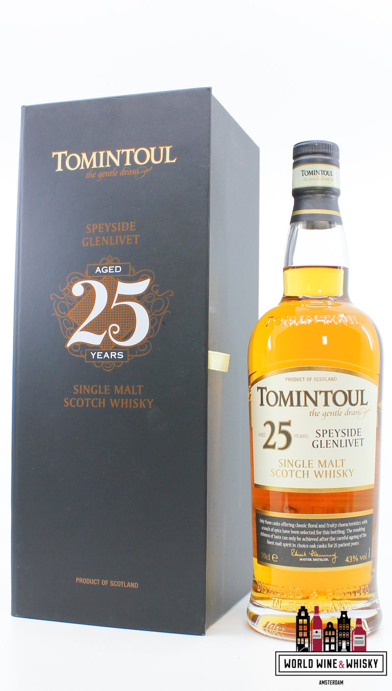 Tomintoul 25 Years Old 2015 - Speyside Glenlivet - The gentle dram 43% - WORLD WINE WHISKY 