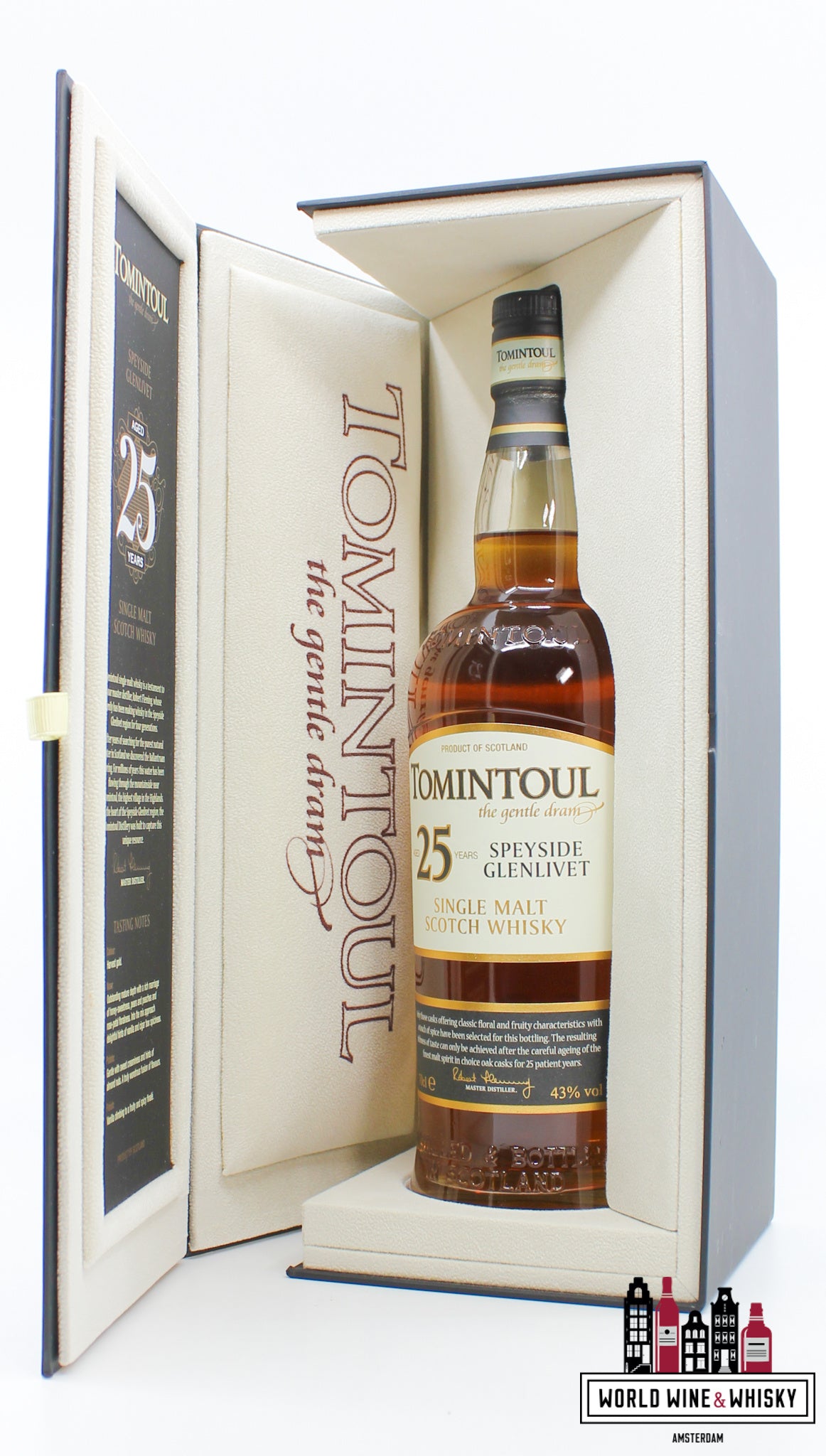 Tomintoul 25 Years Old 2015 - Speyside Glenlivet - The gentle dram 43% - WORLD WINE WHISKY 