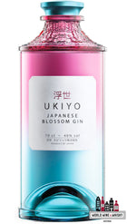 Ukiyo Japanese Blossom Gin 40% - WORLD WINE WHISKY 