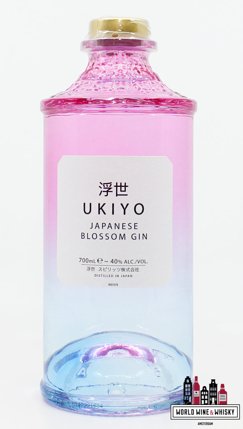 Ukiyo Japanese Blossom Gin 40% - WORLD WINE WHISKY 