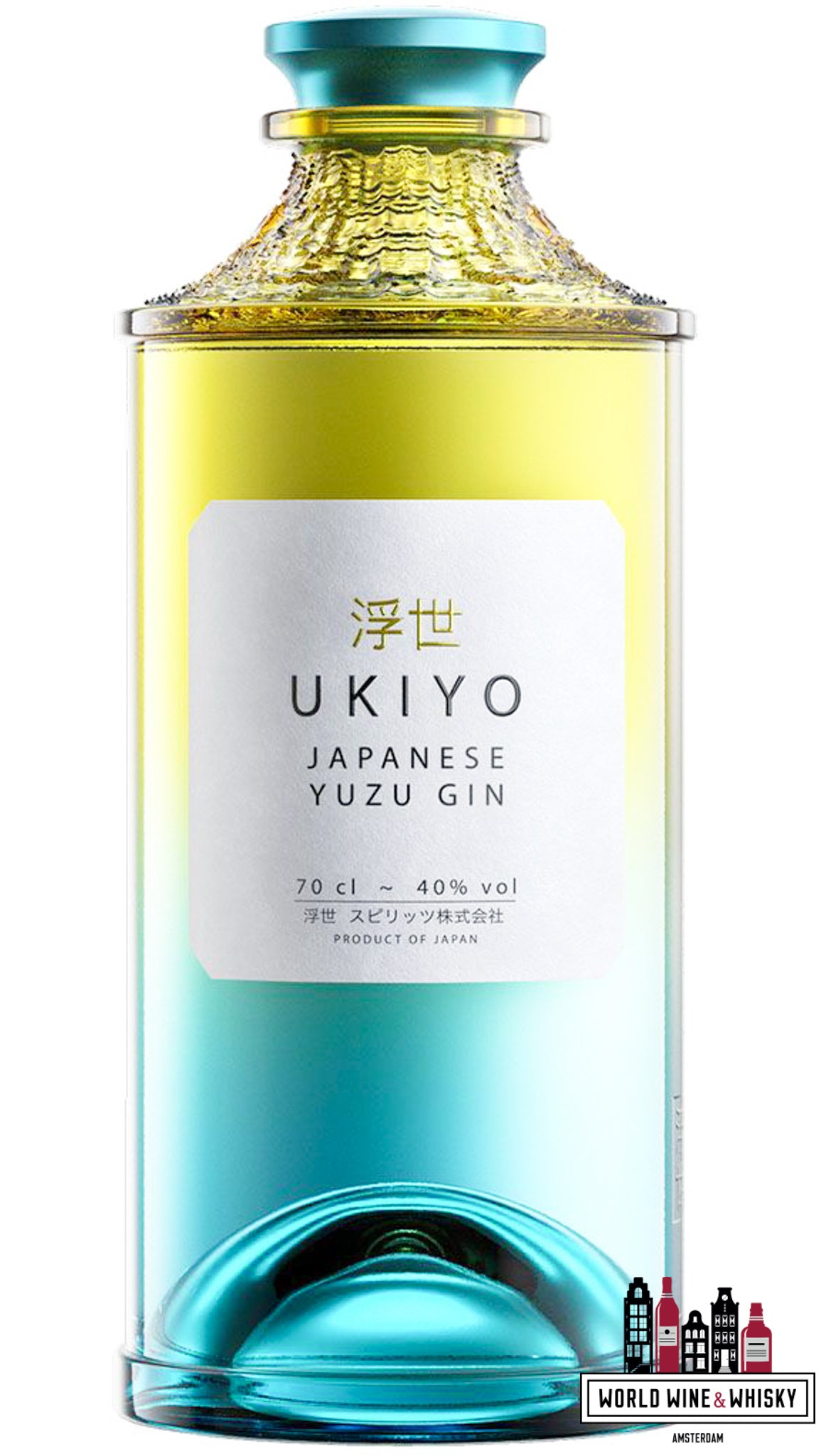 Ukiyo Japanese Yuzu Gin 40% - WORLD WINE WHISKY 