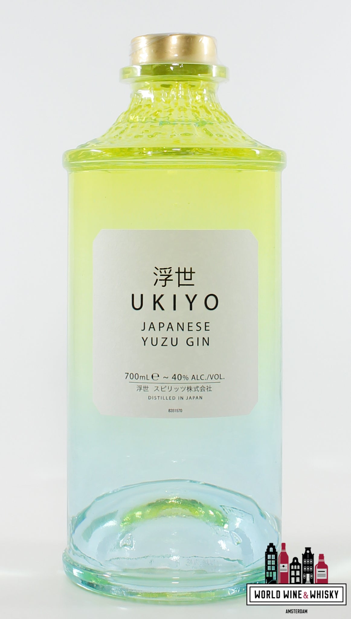 Ukiyo Japanese Yuzu Gin 40% - WORLD WINE WHISKY 