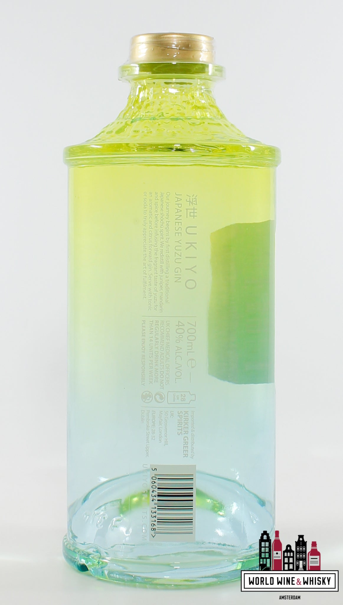 Ukiyo Japanese Yuzu Gin 40% - WORLD WINE WHISKY 
