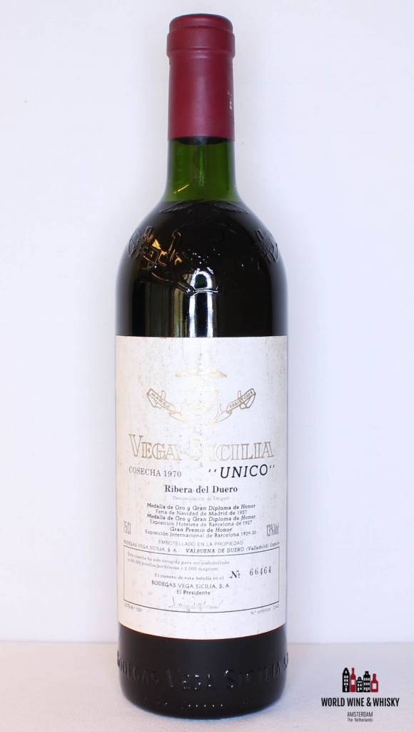 Vega-Sicilia Unico Ribera del Duero 1970 - WORLD WINE WHISKY 
