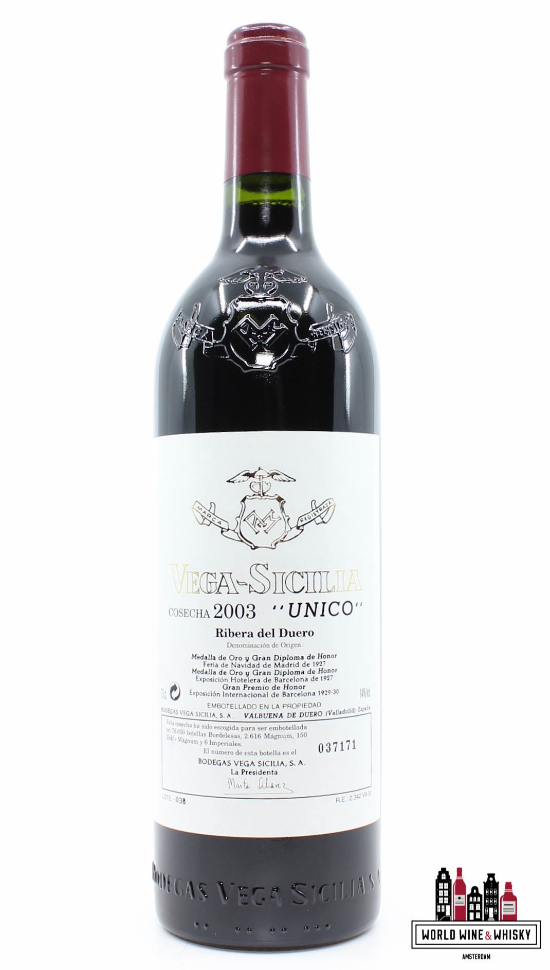 Vega Sicilia Unico - Ribera del Duero 2003 (in OWC) - WORLD WINE WHISKY 