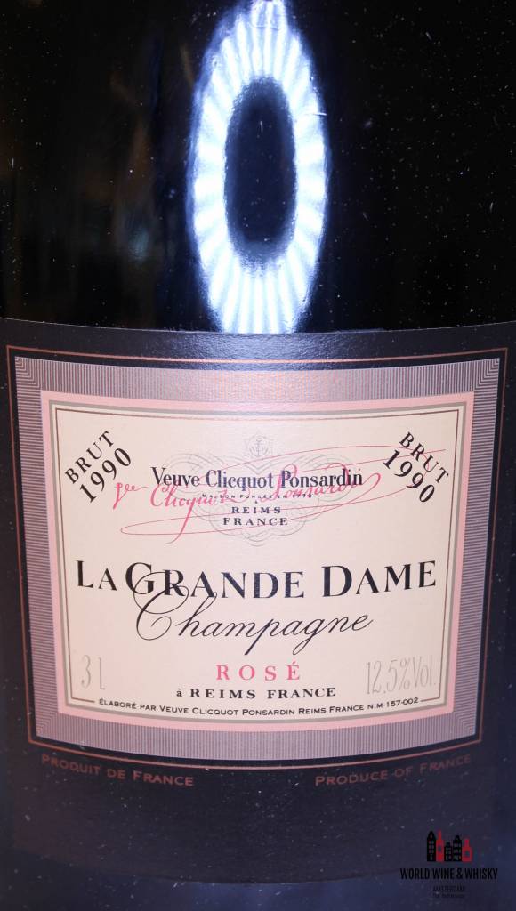Veuve Clicquot Ponsardin - La Grande Dame Rosé 1990 Champagne Brut 3L (3000 ml) - WORLD WINE WHISKY 