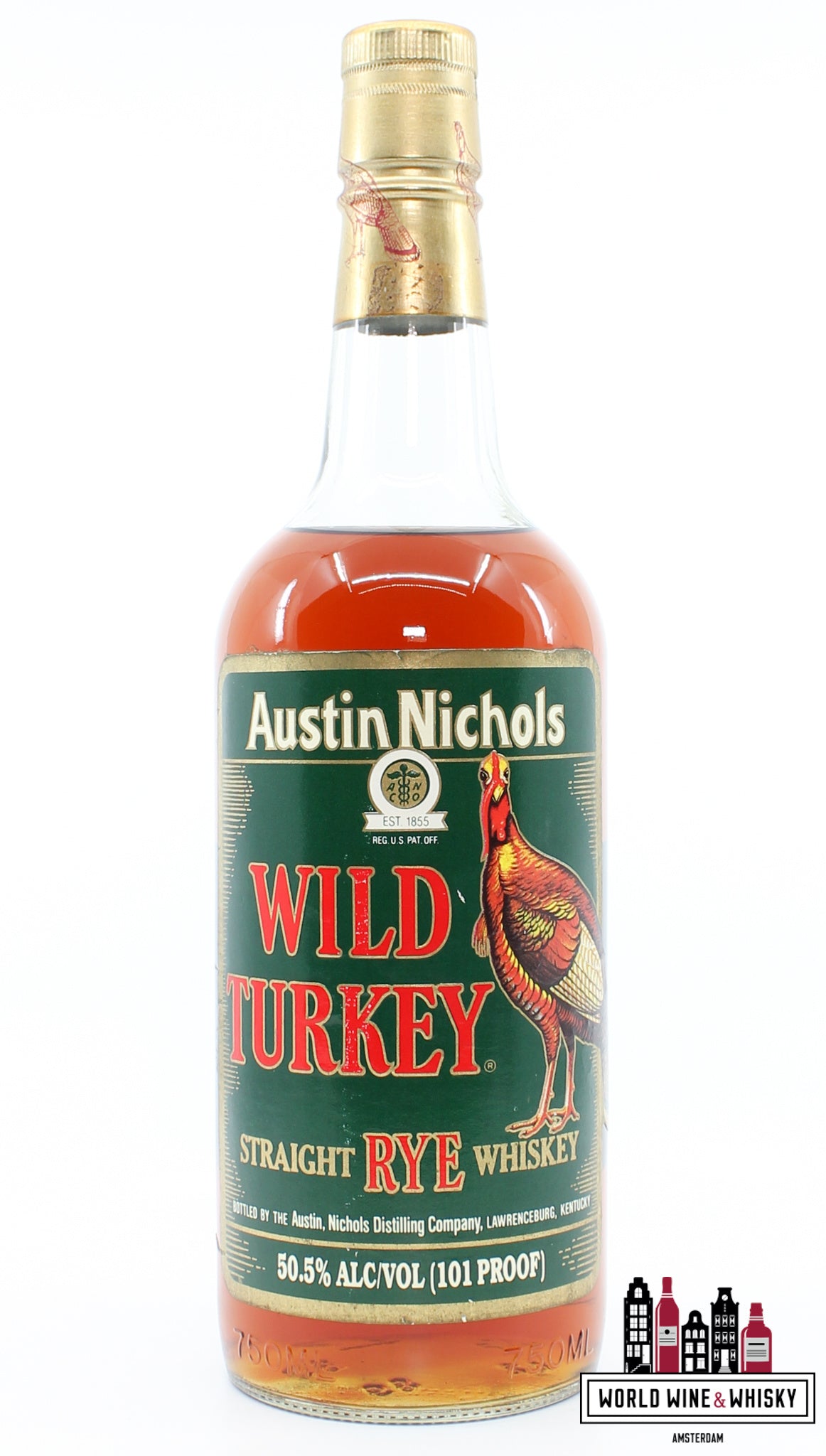Wild Turkey Straight Rye Whiskey - Auston Nichols - Exclusive Christmas Release 50.5% (101 Proof) - WORLD WINE WHISKY 