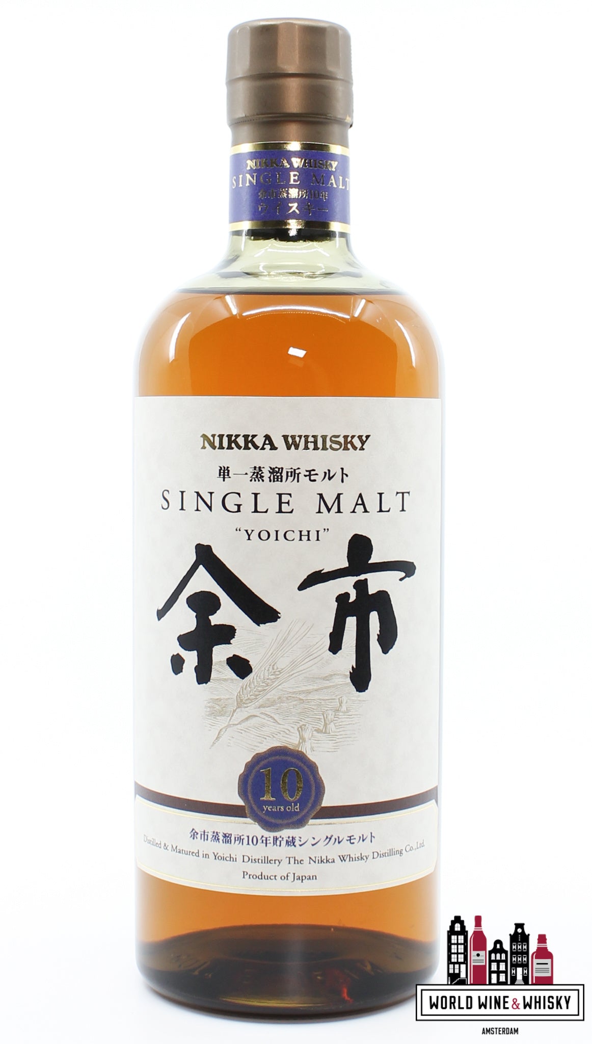 Yoichi 10 Years Old - Single Malt - Nikka Whisky 45% - WORLD WINE WHISKY 