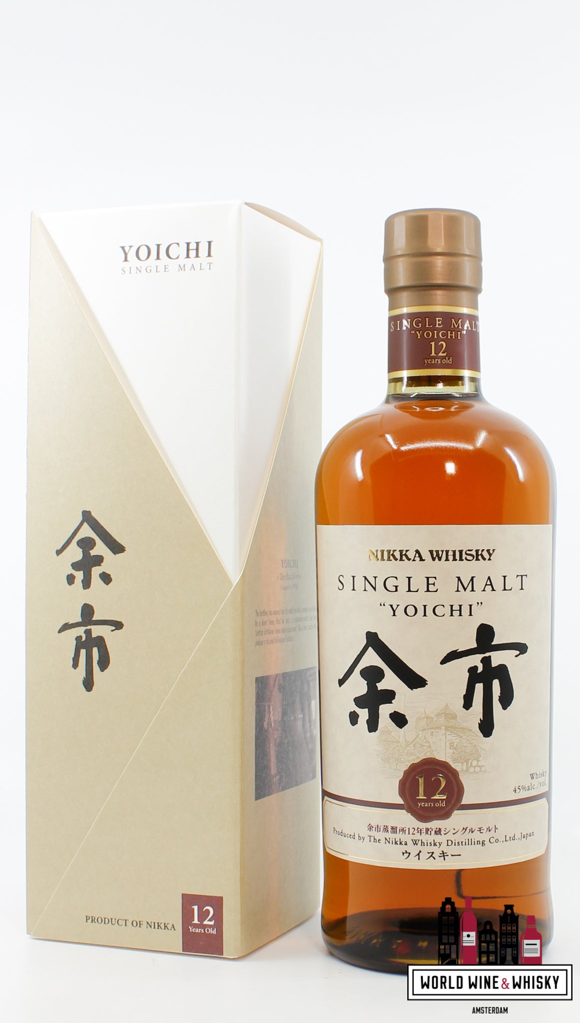 Yoichi 12 Years Old - Single Malt - Nikka Whisky 45% - WORLD WINE WHISKY 