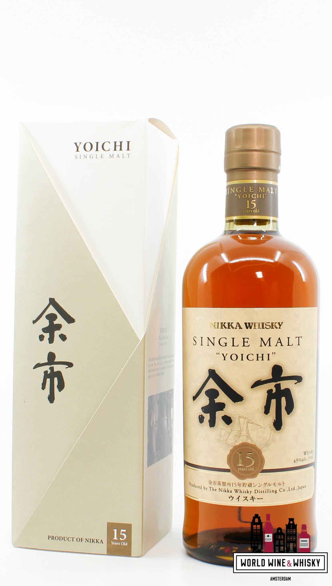 Yoichi 15 Years Old - Single Malt - Nikka Whisky 45% - WORLD WINE WHISKY 