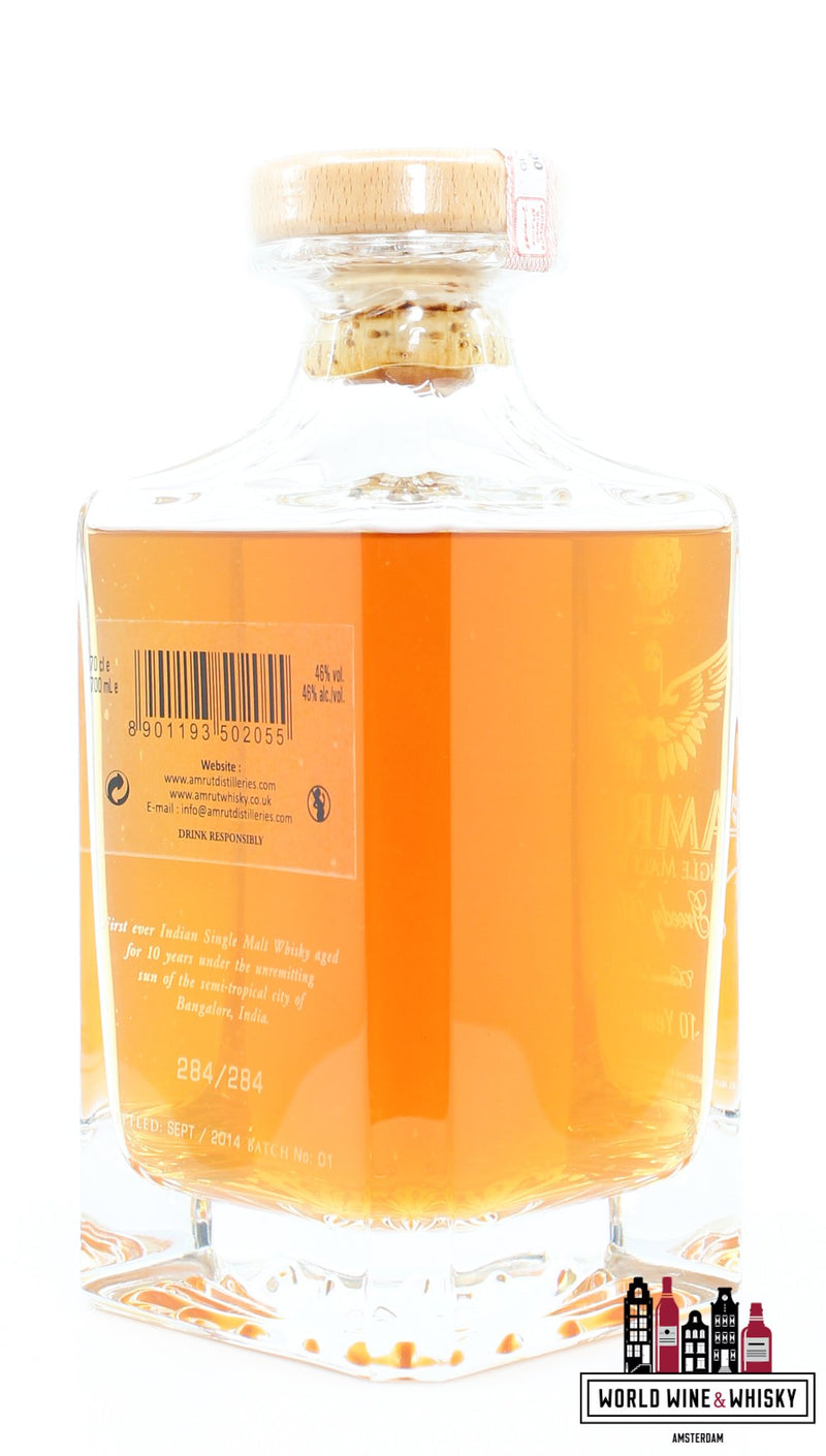 Amrut 10 jaar oud 2014 - Greedy Angels - Chairman's Reserve - Batch nr. 01 46% (1 van 284)
