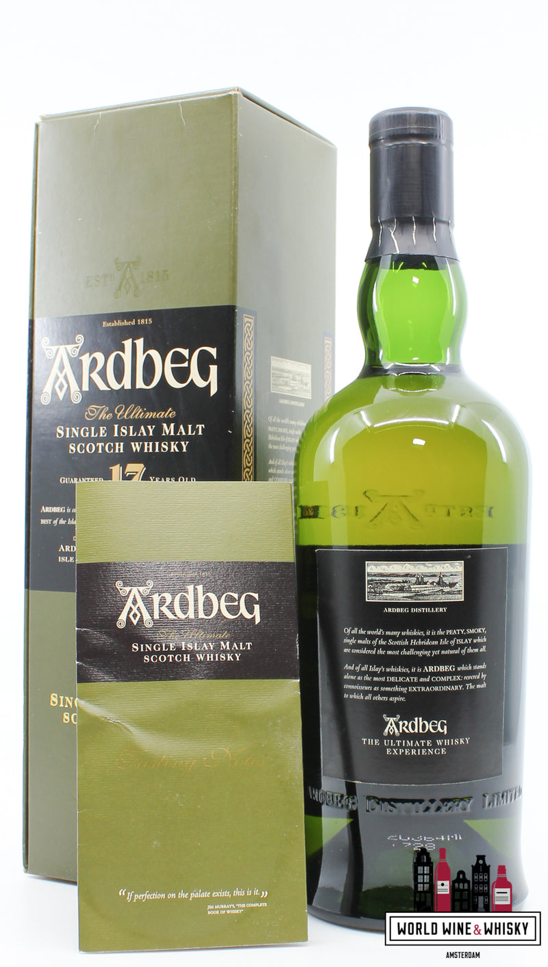 Ardbeg 17 Years Old - The Ultimate 40% (in kartonnen doos + papieren)
