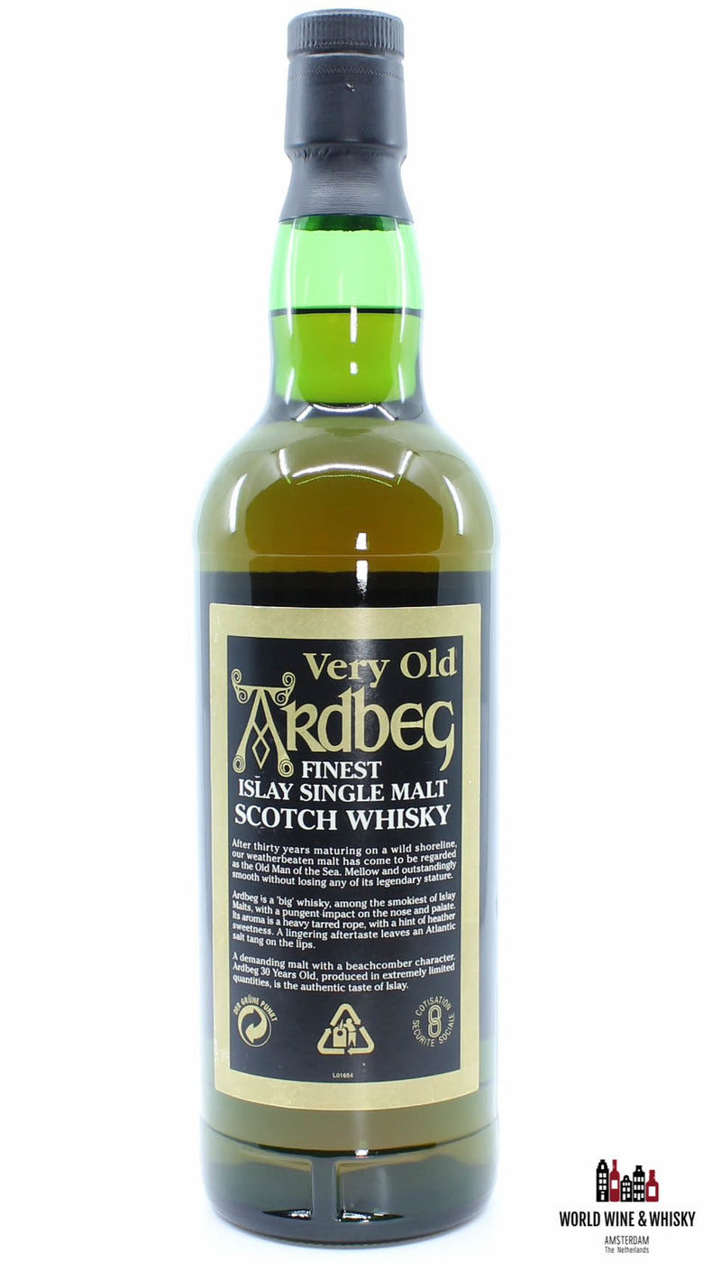 Ardbeg 30 jaar oud - Zeer oude Ardbeg - Gegarandeerd 30 jaar oud 40%