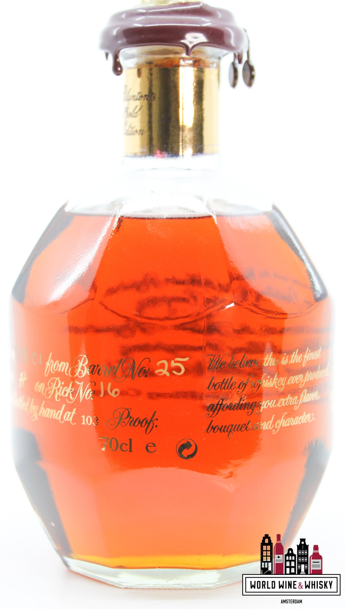 Blanton's 2001 Gold Edition - Barrel 25 - Kentucky Single Barrel Straight Bourbon Whiskey 51.5% (103 Proof)
